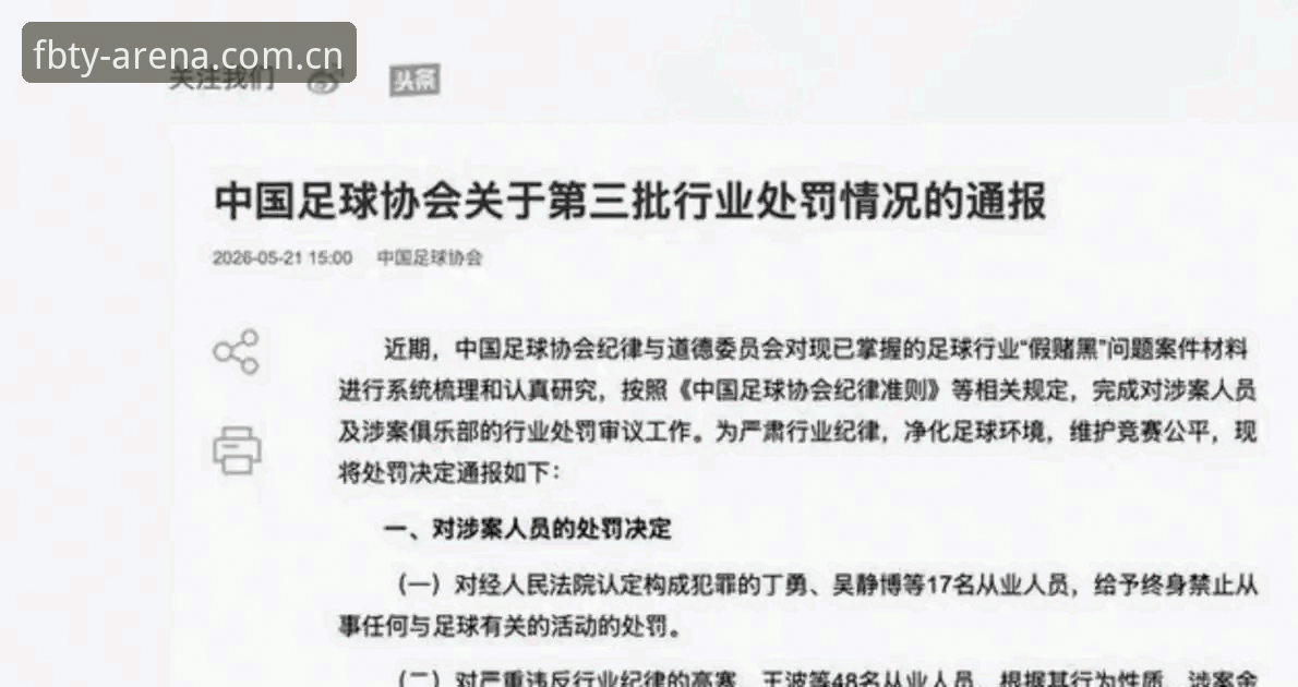 中国足协禁足名单深度对比：终身禁赛vs五年禁赛，哪个处罚更严厉？